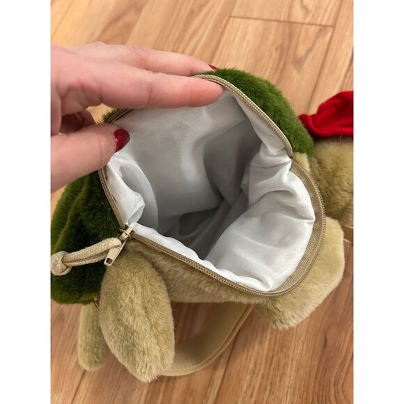 Original 90’s Gurilla Biscuit Plush Turtle Backpack Green Large Pockets 1995 EUC - Picture 5 of 5